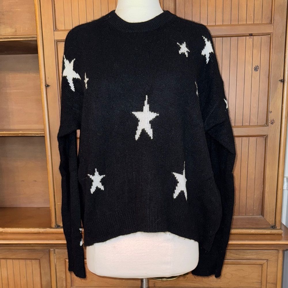 Womens Zadig & Voltaire Markus Crewneck 100% Cashmere Starry Sweater, size XS